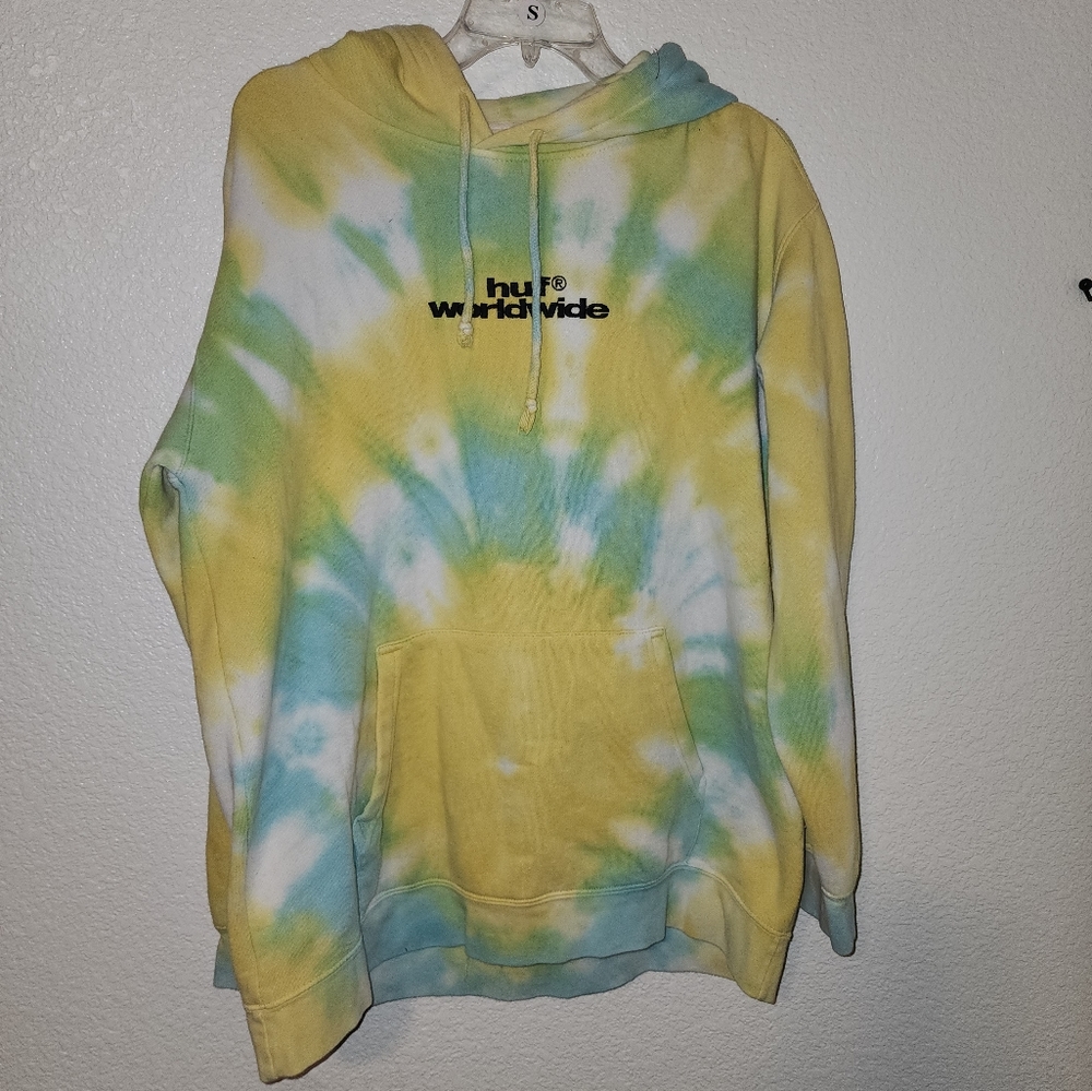 huf worldwide tie dye shirt